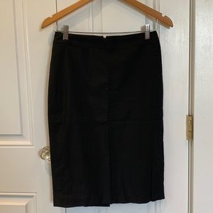 Ann Taylor Black zip up skirt